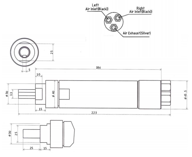 氣動手動正反轉馬達