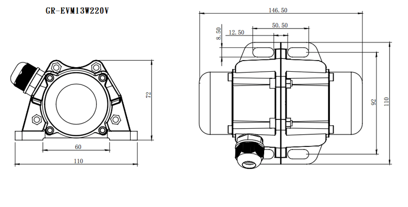 鋁殼電動震動馬達